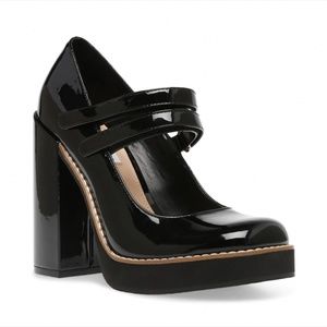Steve Madden Twice Patent Platform Mary Janes